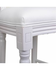 Sgabello Alexandra House Living Bianco Poliuretano 46 x 116 x 52 cm Sgabello Alexandra House Living Bianco Poliuretano 46 x 116 x 52 cm