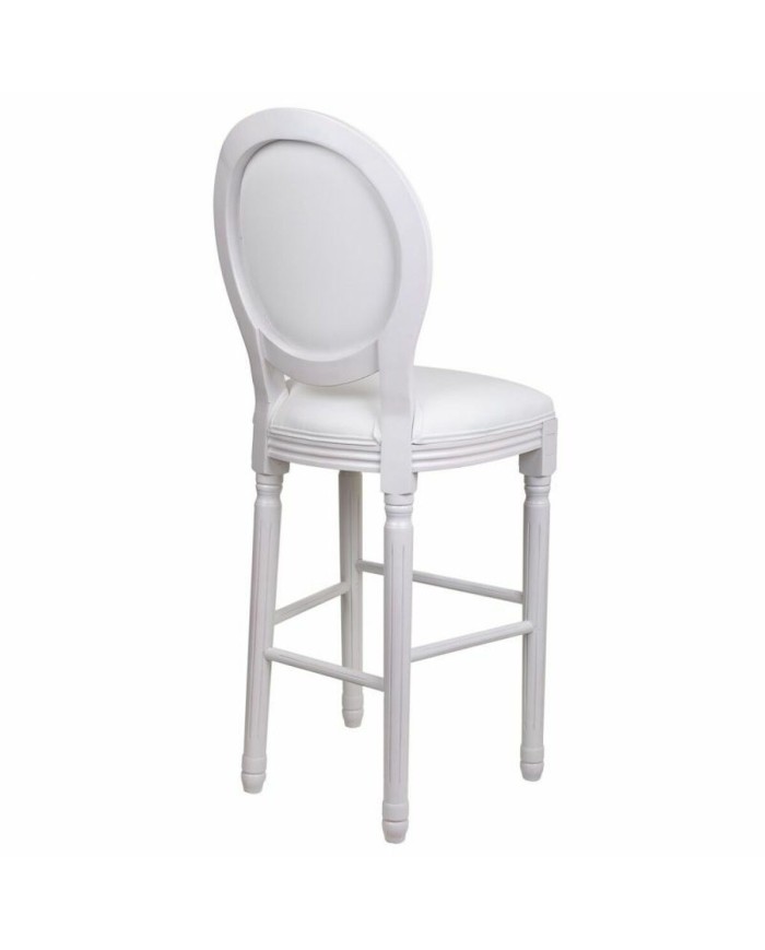 Sgabello Alexandra House Living Bianco Poliuretano 46 x 116 x 52 cm Sgabello Alexandra House Living Bianco Poliuretano 46 x 116 x 52 cm