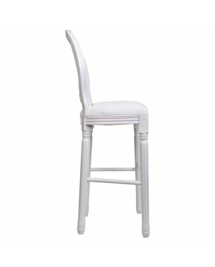 Sgabello Alexandra House Living Bianco Poliuretano 46 x 116 x 52 cm Sgabello Alexandra House Living Bianco Poliuretano 46 x 116 x 52 cm