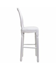 Sgabello Alexandra House Living Bianco Poliuretano 46 x 116 x 52 cm Sgabello Alexandra House Living Bianco Poliuretano 46 x 116 x 52 cm