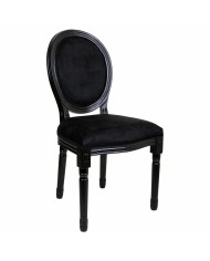 Sedia da Sala da Pranzo Alexandra House Living Nero 46 x 96 x 48 cm