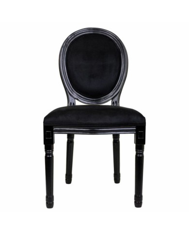 Sedia da Sala da Pranzo Alexandra House Living Nero 46 x 96 x 48 cm