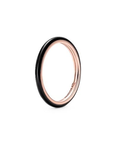 Anello Donna Pandora BLACK ENAMEL - RING - SIZE 54 Anello Donna Pandora BLACK ENAMEL - RING - SIZE 54