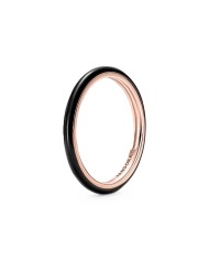 Anello Donna Pandora BLACK ENAMEL - RING - SIZE 50 Anello Donna Pandora BLACK ENAMEL - RING - SIZE 50
