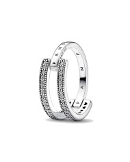 Anello Donna Pandora WISHBONE SILVER - RING - SIZE 60 Anello Donna Pandora WISHBONE SILVER - RING - SIZE 60
