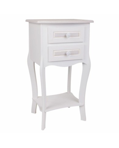 Comodino Alexandra House Living Bianco 31 x 71 x 38 cm Comodino Alexandra House Living Bianco 31 x 71 x 38 cm