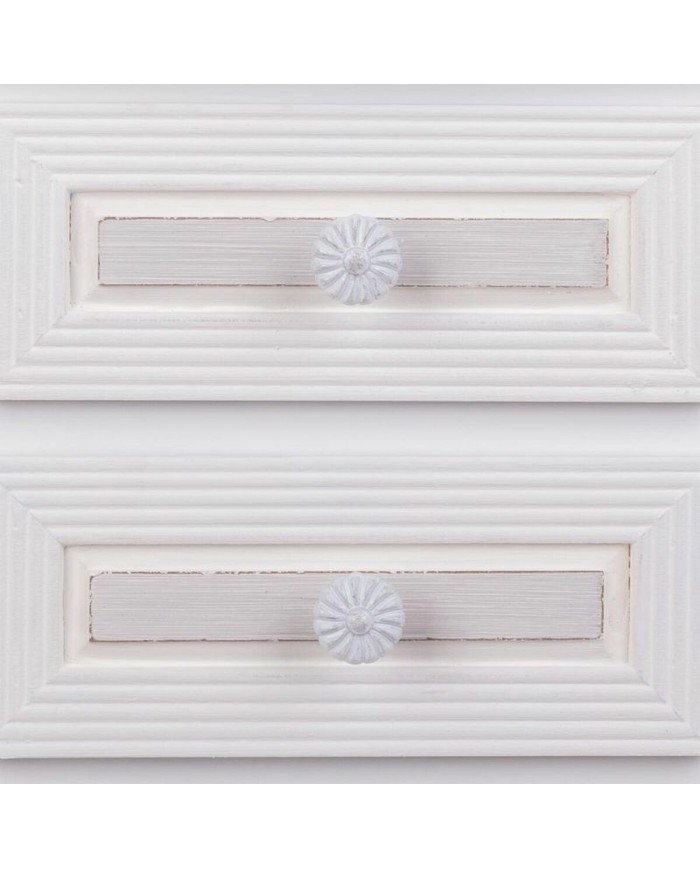 Comodino Alexandra House Living Bianco 31 x 71 x 38 cm Comodino Alexandra House Living Bianco 31 x 71 x 38 cm