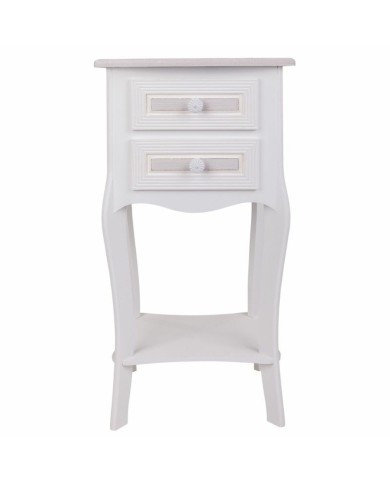 Comodino Alexandra House Living Bianco 31 x 71 x 38 cm