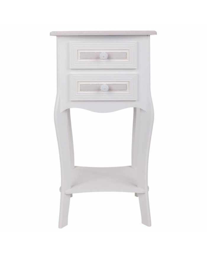 Comodino Alexandra House Living Bianco 31 x 71 x 38 cm Comodino Alexandra House Living Bianco 31 x 71 x 38 cm
