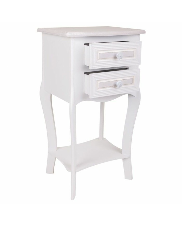 Comodino Alexandra House Living Bianco 31 x 71 x 38 cm Comodino Alexandra House Living Bianco 31 x 71 x 38 cm