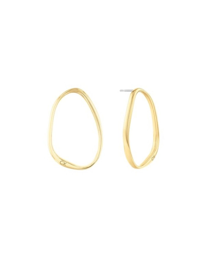 Orecchini Donna Calvin Klein SCULPTURAL Acciaio inossidabile Dorato