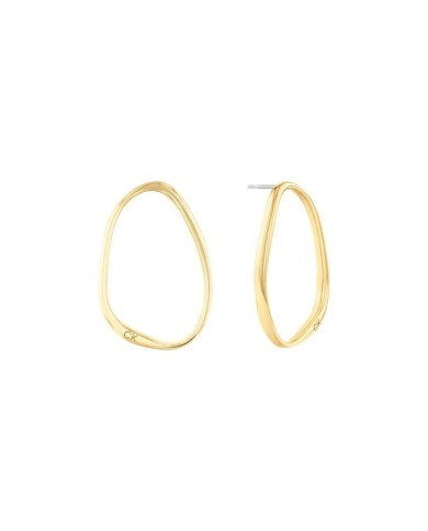 Orecchini Donna Calvin Klein SCULPTURAL Acciaio inossidabile Dorato