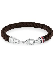 Bracciale Uomo Tommy Hilfiger ICONIC Pelle Acciaio inossidabile