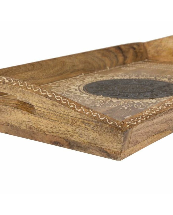 Vassoio Alexandra House Living Bianco Naturale Legno di mango 25 x 6 x 48 cm Vassoio Alexandra House Living Bianco Naturale Legno di mango 25 x 6 x 48 cm