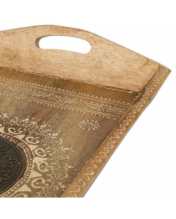 Vassoio Alexandra House Living Bianco Naturale Legno di mango 25 x 6 x 48 cm Vassoio Alexandra House Living Bianco Naturale Legno di mango 25 x 6 x 48 cm