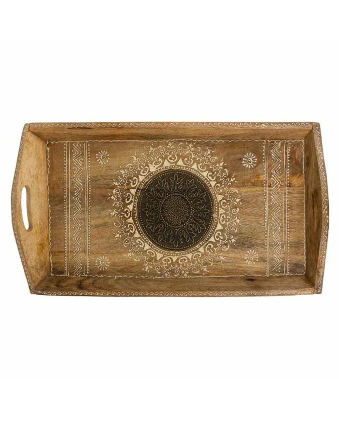 Vassoio Alexandra House Living Bianco Naturale Legno di mango 25 x 6 x 48 cm Vassoio Alexandra House Living Bianco Naturale Legno di mango 25 x 6 x 48 cm