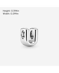 Perlina Donna Pandora LETTER T SILVER Argentato Perlina Donna Pandora LETTER T SILVER Argentato