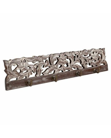 Appendiabiti da parete Alexandra House Living Marrone scuro Ferro Legno di mango 5 x 12 x 50 cm Appendiabiti da parete Alexandra House Living Marrone scuro Ferro Legno di mango 5 x 12 x 50 cm