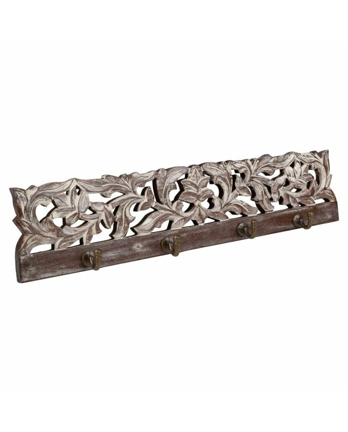 Appendiabiti da parete Alexandra House Living Marrone scuro Ferro Legno di mango 5 x 12 x 50 cm Appendiabiti da parete Alexandra House Living Marrone scuro Ferro Legno di mango 5 x 12 x 50 cm