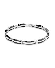 Bracciale Uomo Radiant RH000006 Nero Argentato Bracciale Uomo Radiant RH000006 Nero Argentato