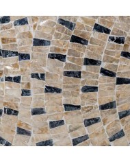 Tavolino da Caffè Alexandra House Living Grigio Crema Madreperla Legno MDF 65 x 46 x 65 cm