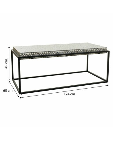 Tavolino da Caffè Alexandra House Living Grigio Metallo Legno MDF 60 x 49 x 124 cm Tavolino da Caffè Alexandra House Living Grigio Metallo Legno MDF 60 x 49 x 124 cm