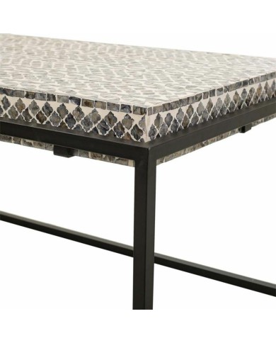 Tavolino da Caffè Alexandra House Living Grigio Metallo Legno MDF 60 x 49 x 124 cm