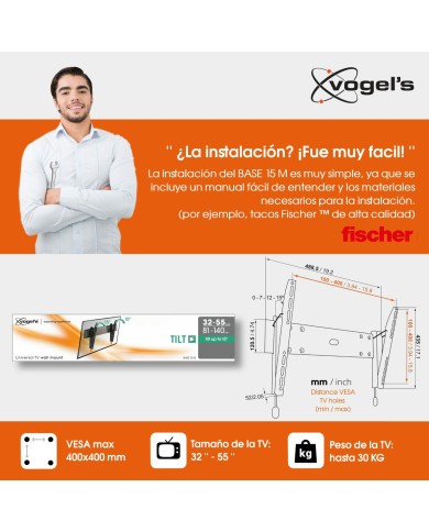 Supporto TV Vogel's BASE15M