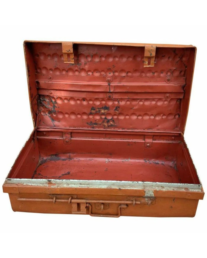 Valigia decorativa Alexandra House Living Marrone Ferro Stile artigianale 34 x 19 x 63 cm Valigia decorativa Alexandra House Living Marrone Ferro Stile artigianale 34 x 19 x 63 cm