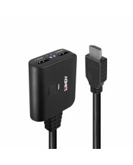 Adattatore HDMI con 2 x HDMI LINDY 38356 Nero