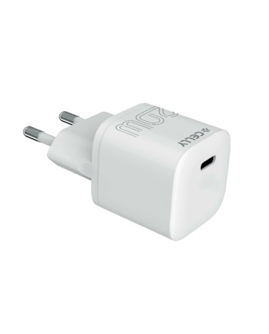 Caricabatterie da Parete Celly UCTC1USBC20WWH Bianco 20 W