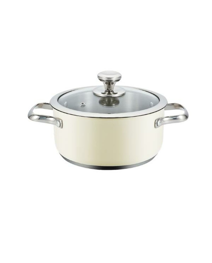 Casseruola con coperchio Haeger PA-16H.005A Beige Ø 16 cm Casseruola con coperchio Haeger PA-16H.005A Beige Ø 16 cm