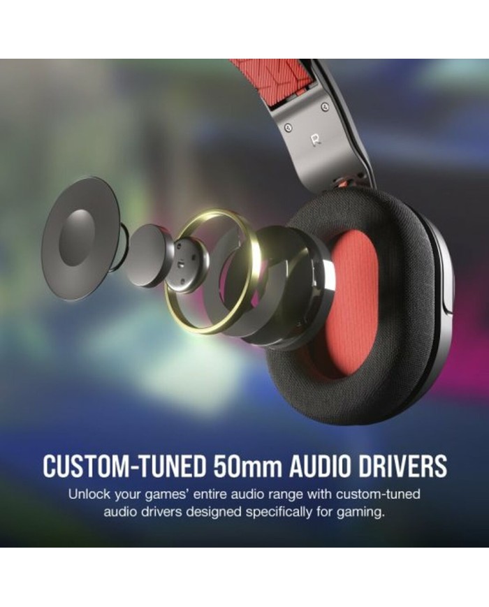 Auricolari con Microfono Corsair HS35 v2 Nero