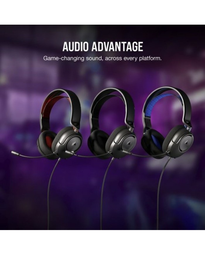 Auricolari con Microfono Corsair HS35 v2 Nero