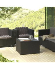 Mobili da giardino SP Berner Diva Tropea Antracite Grigio scuro (4 Pezzi) Mobili da giardino SP Berner Diva Tropea Antracite Grigio scuro (4 Pezzi)