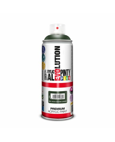Vernice spray Pintyplus Evolution RAL 6020 Verde scuro 400 ml Cromato Vernice spray Pintyplus Evolution RAL 6020 Verde scuro 400 ml Cromato