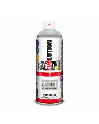 Vernice spray Pintyplus Evolution RAL 7035 Grigio chiaro 400 ml Mat Vernice spray Pintyplus Evolution RAL 7035 Grigio chiaro 400 ml Mat