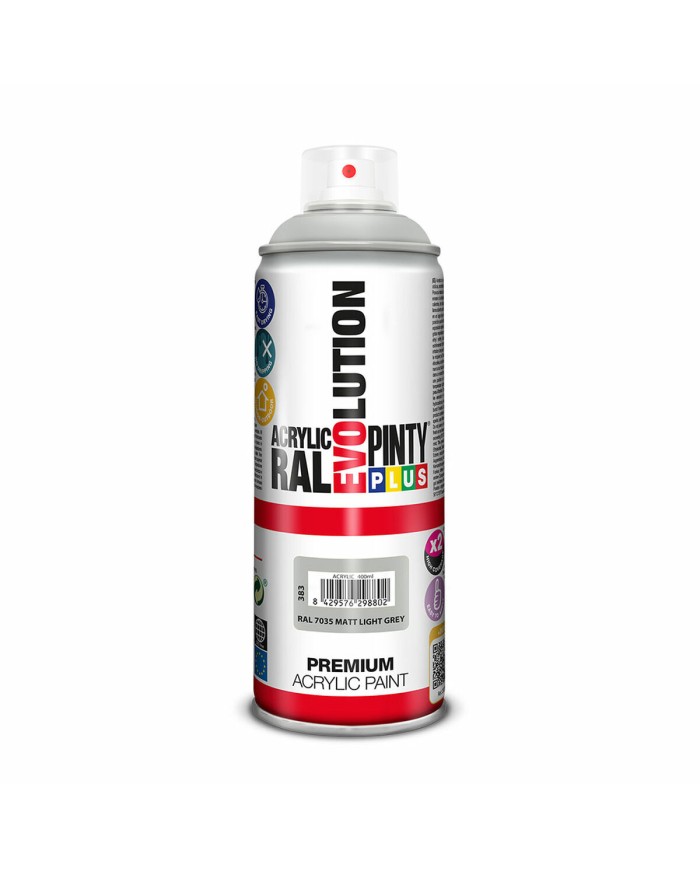 Vernice spray Pintyplus Evolution RAL 7035 Grigio chiaro 400 ml Mat