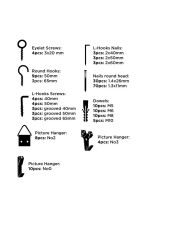 Set di ganci, bulloni ad occhio e appendiabiti Black & Decker 198 Pezzi