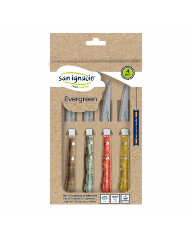 Set di Coltelli per Carne San Ignacio Evergreen BGEU-6076 Acciaio inossidabile Set di Coltelli per Carne San Ignacio Evergreen BGEU-6076 Acciaio inossidabile