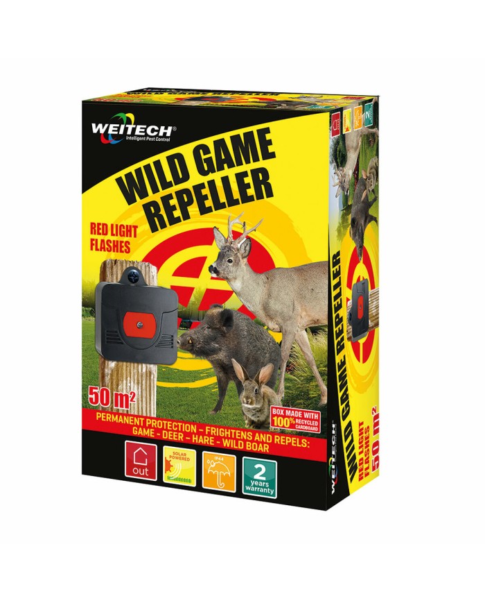 Repellente luminoso per cinghiali, cervi e lepri Weitech Luce rossa Repellente luminoso per cinghiali, cervi e lepri Weitech Luce rossa