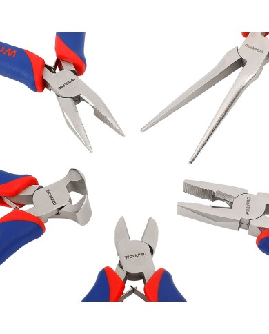 Set di pinze Workpro Miniatura 5 Pezzi Set di pinze Workpro Miniatura 5 Pezzi