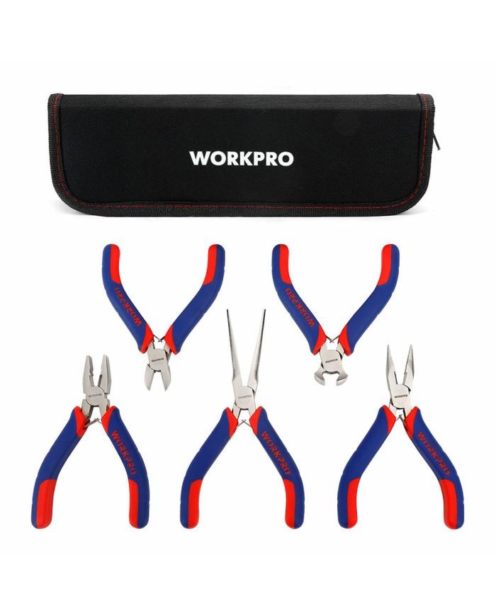 Set di pinze Workpro Miniatura 5 Pezzi