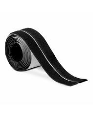 Nastro biadesivo Inofix 2144-3 Nero 1,5 m x 2 cm Chiusura uncino e asola