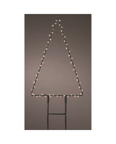 Decorazione luminosa Lumineo Albero di Natale 18 x 27 cm Metallo Paletto MicroLED