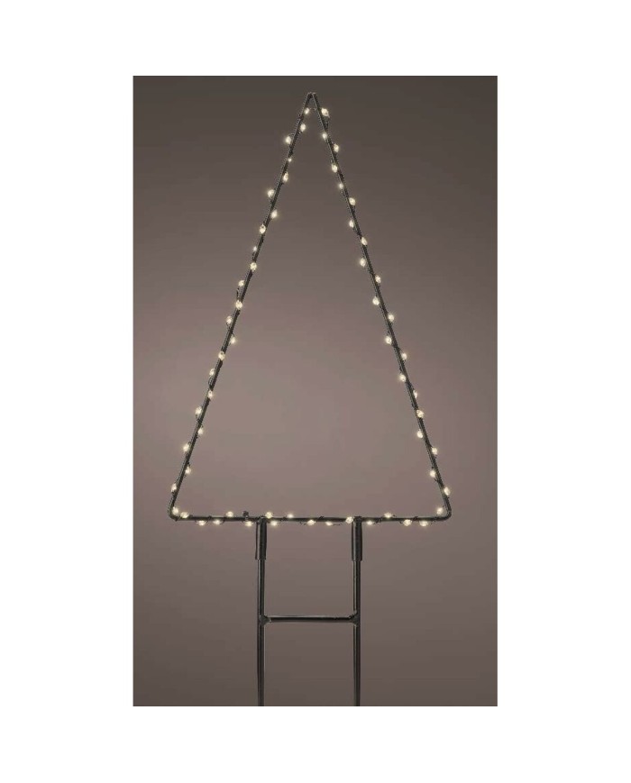 Decorazione luminosa Lumineo Albero di Natale 18 x 27 cm Metallo Paletto MicroLED