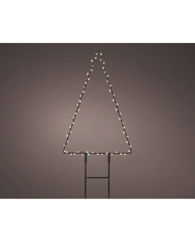 Decorazione luminosa Lumineo Albero di Natale 18 x 27 cm Metallo Paletto MicroLED