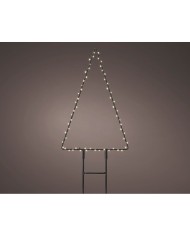 Decorazione luminosa Lumineo Albero di Natale 18 x 27 cm Metallo Paletto MicroLED