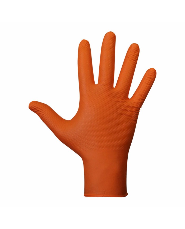 Guanti in nitrile JUBA Agility Grip Arancio Senza talco 50 Unità