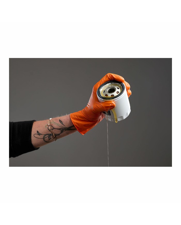 Guanti in nitrile JUBA Agility Grip Arancio Senza talco 50 Unità